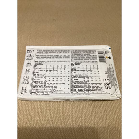 Vintage Sewing Pattern Simplicity Children 9925 - Picture 4 of 4